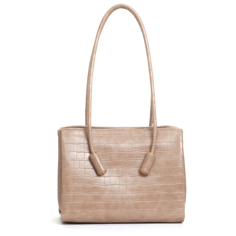 Sorelle Perego borsa in cocco taupe Nuova