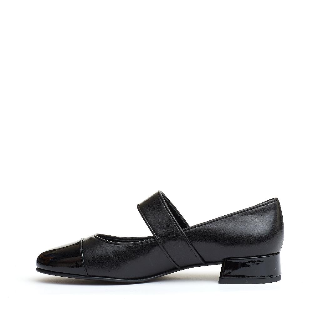 Sorelle Perego mary jane nera con tacco 5 cm Sottocosto