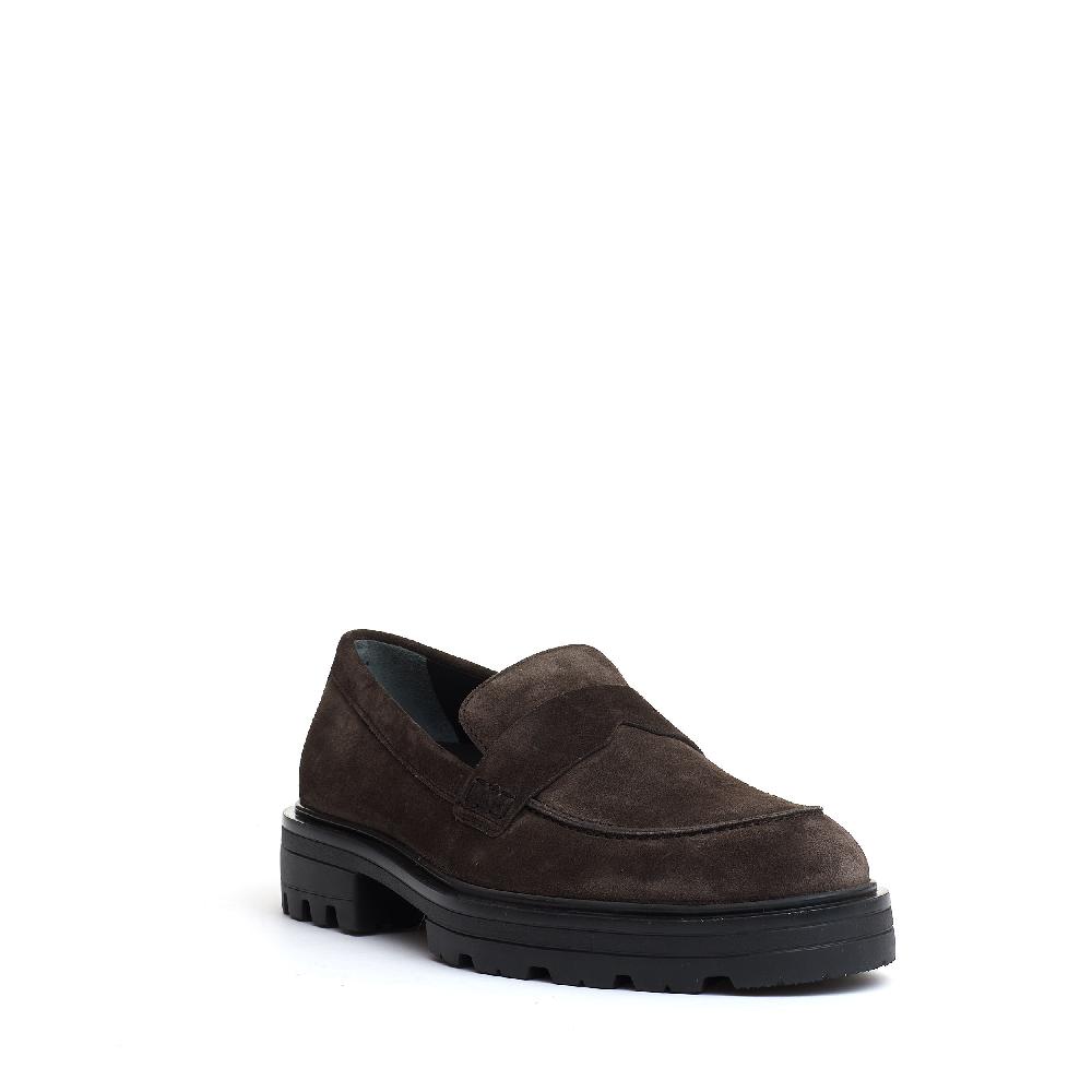 Sorelle Perego mocassino camoscio marrone carroarmato Presa