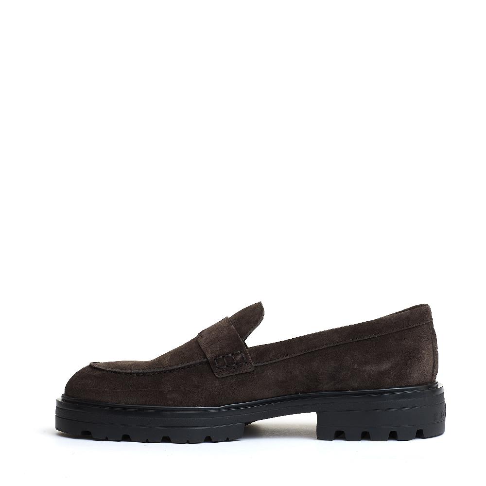 Sorelle Perego mocassino camoscio marrone carroarmato Presa