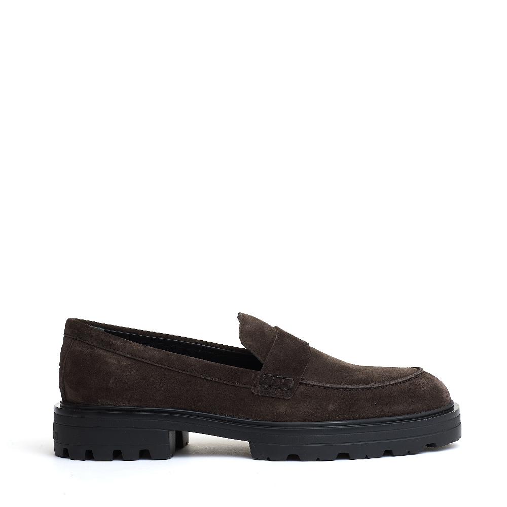 Sorelle Perego mocassino camoscio marrone carroarmato Presa