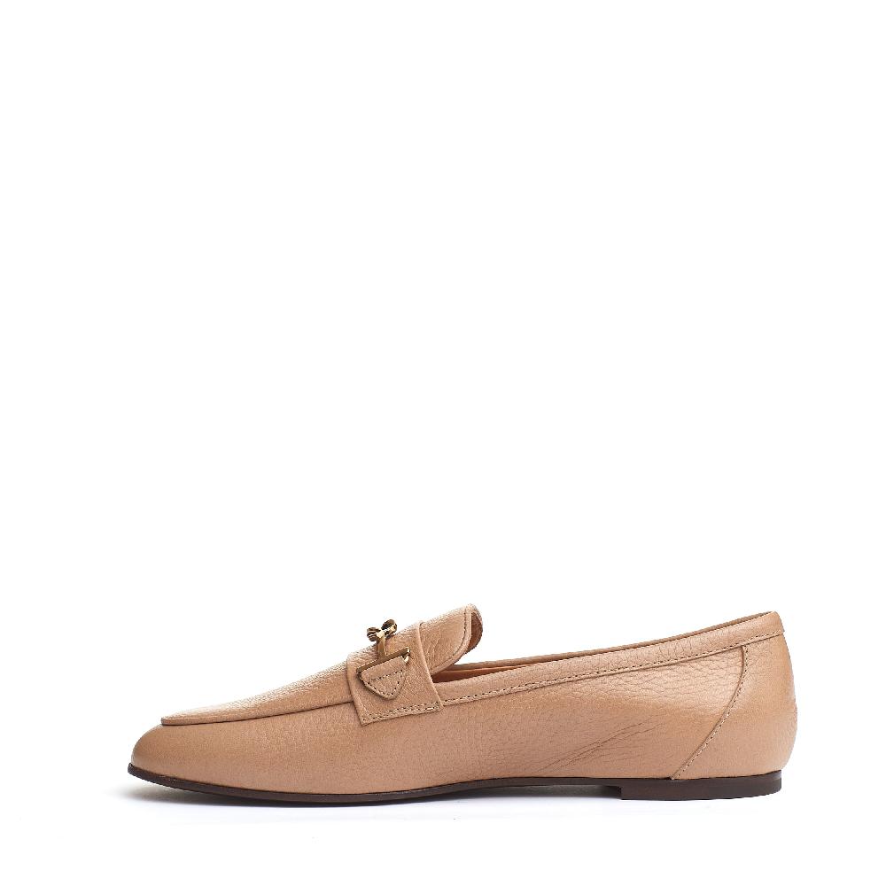 Sorelle Perego mocassino fibbia pelle beige Liquidazione