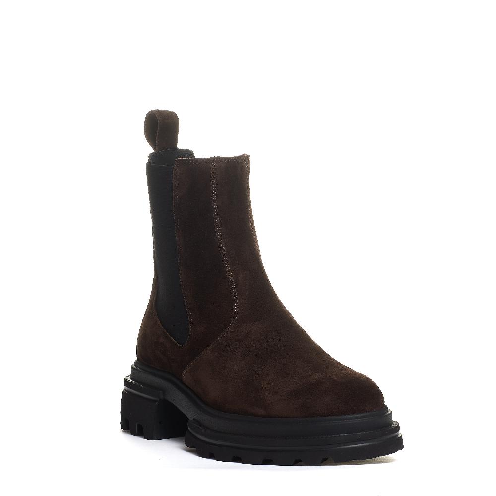 Sorelle Perego chelsea boot elastico camoscio marrone Consegna Veloce
