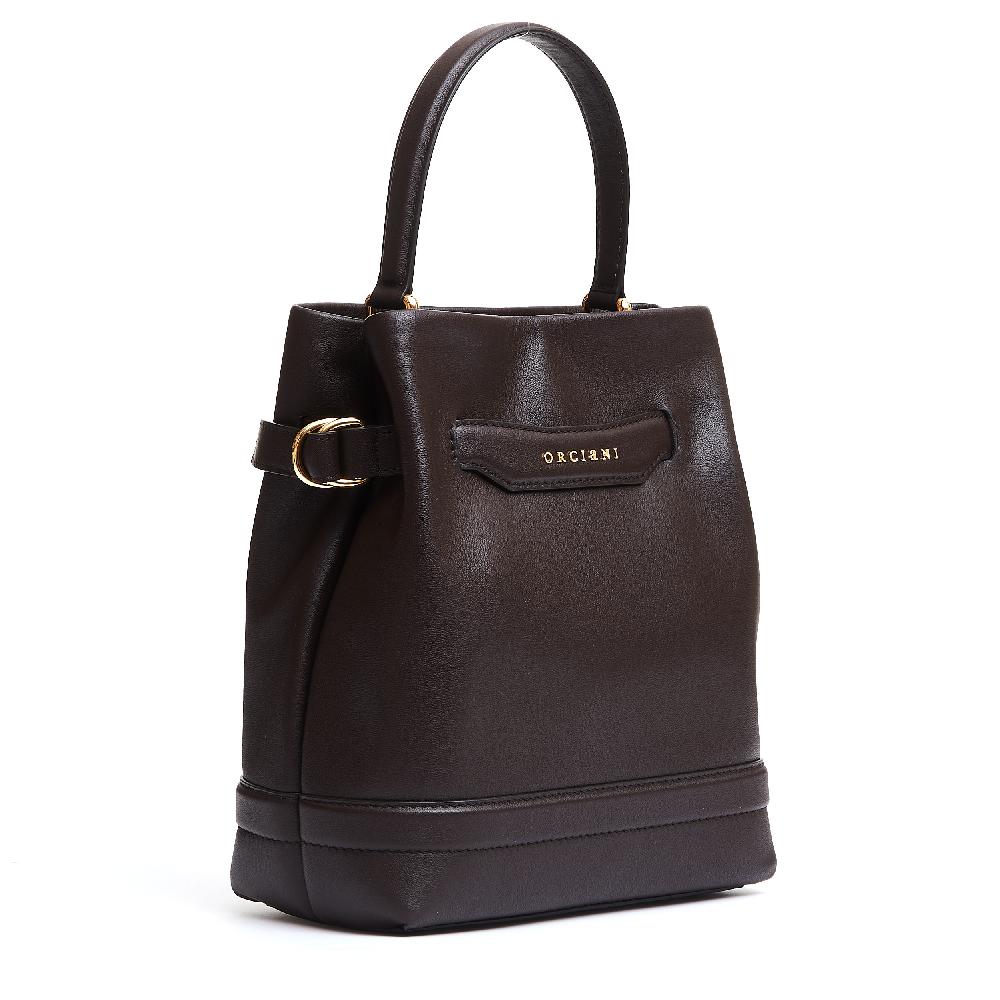 Sorelle Perego Secchiello piccolo in pelle marrone Shopping Online