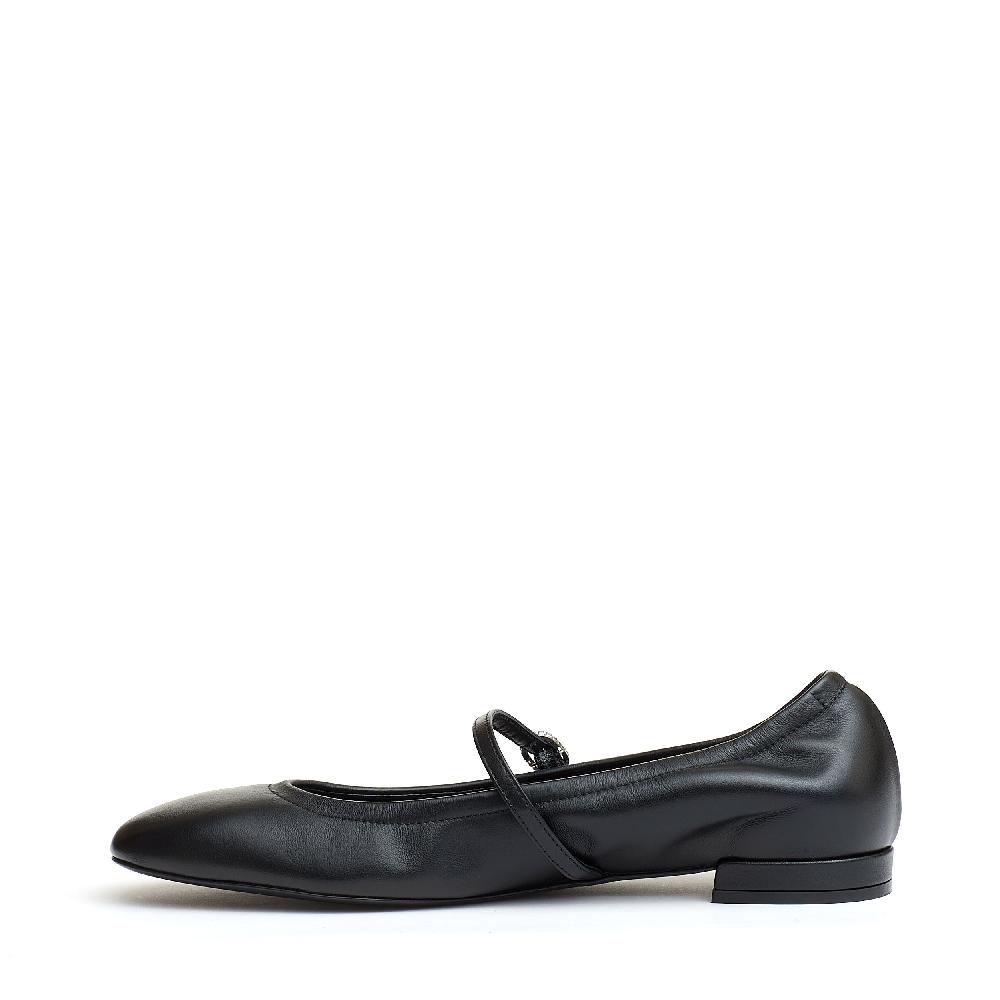 Sorelle Perego ballerina con cinturino pelle nera Economico