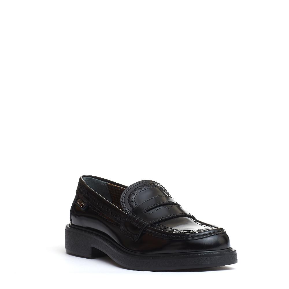 Sorelle Perego mocassino pelle spazzolata inglese nero Saldi