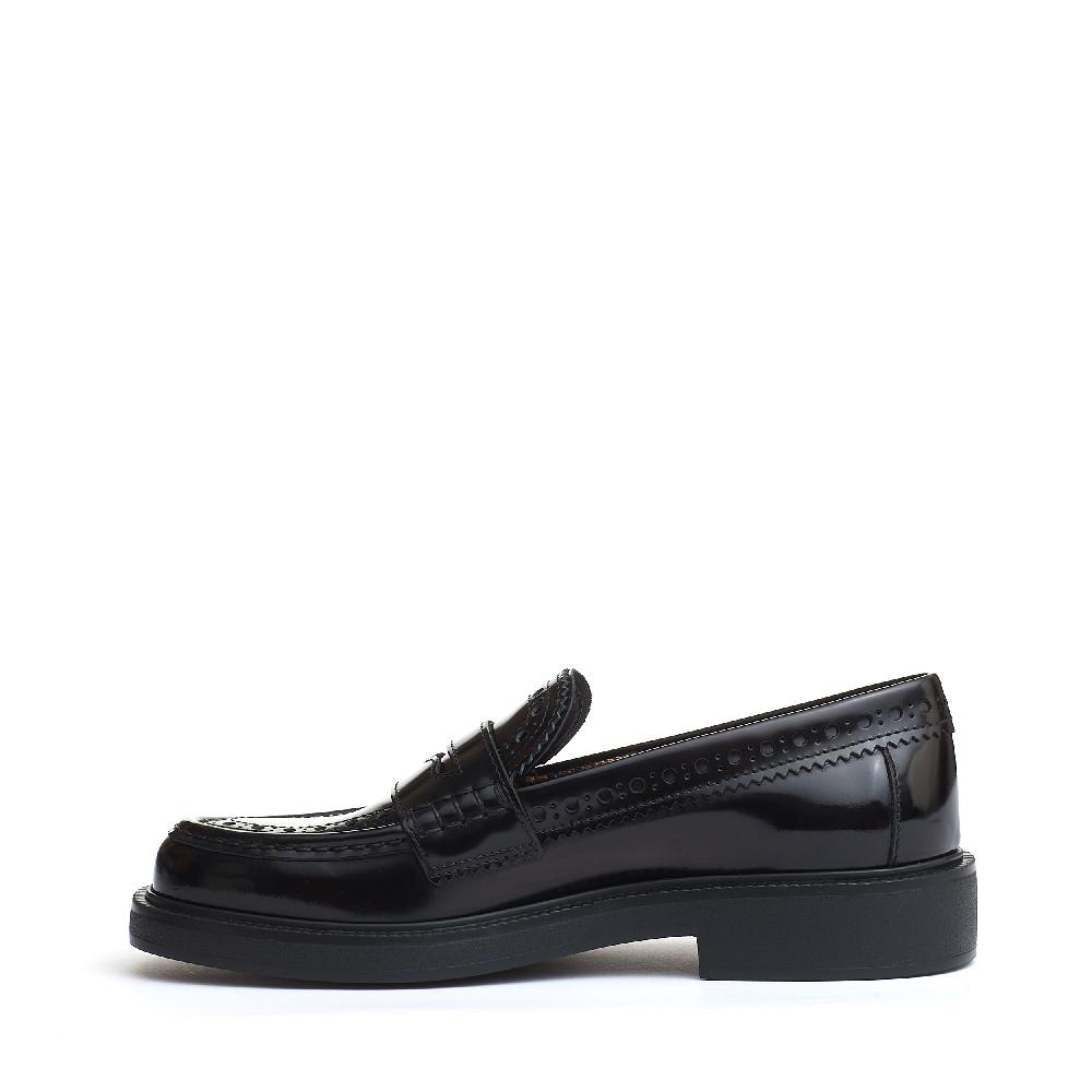 Sorelle Perego mocassino pelle spazzolata inglese nero Saldi