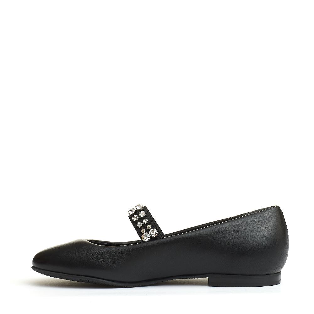 Sorelle Perego ballerina nera cinturino strass Negozi Online