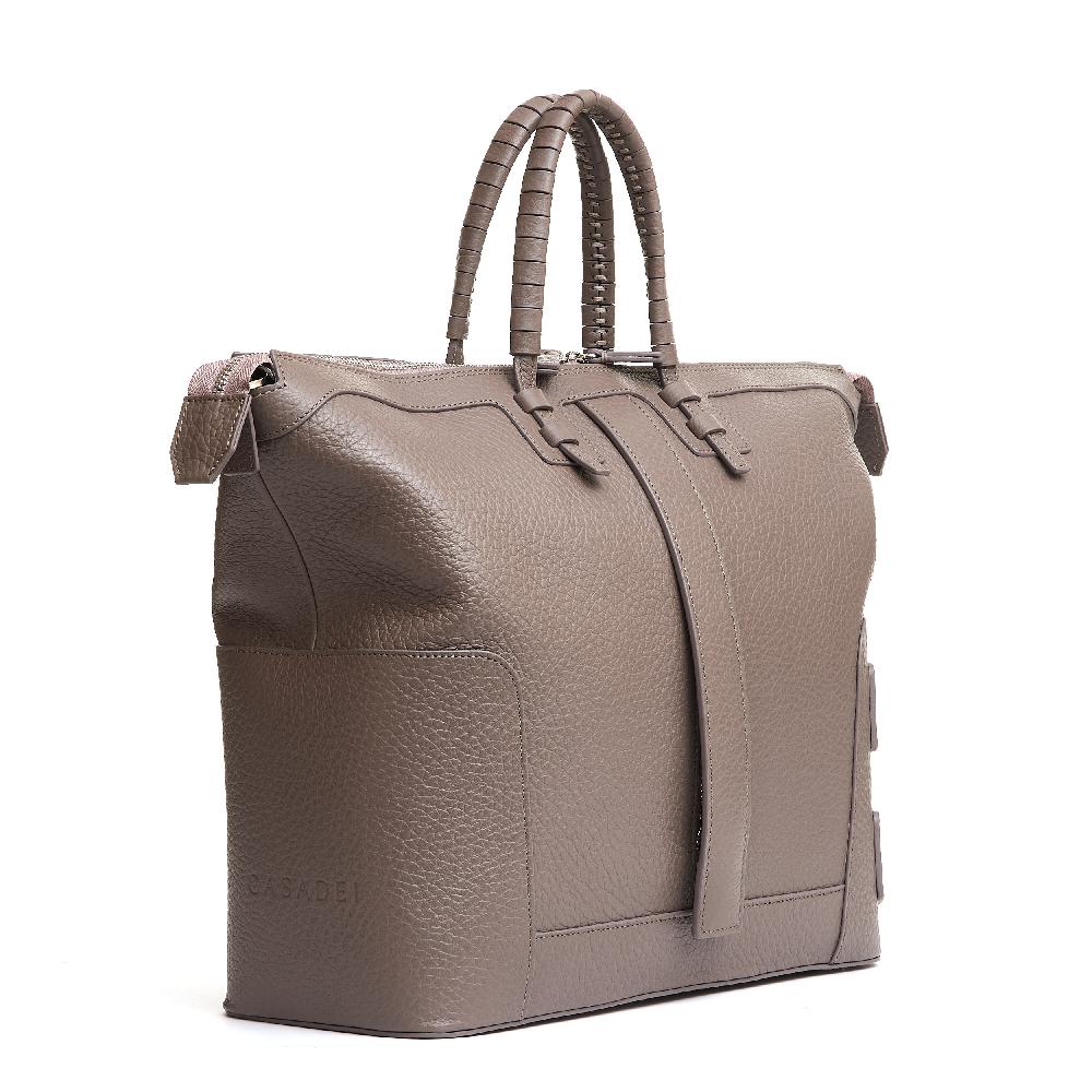 Sorelle Perego borsa doppio manico in pelle martellata caribou Novità