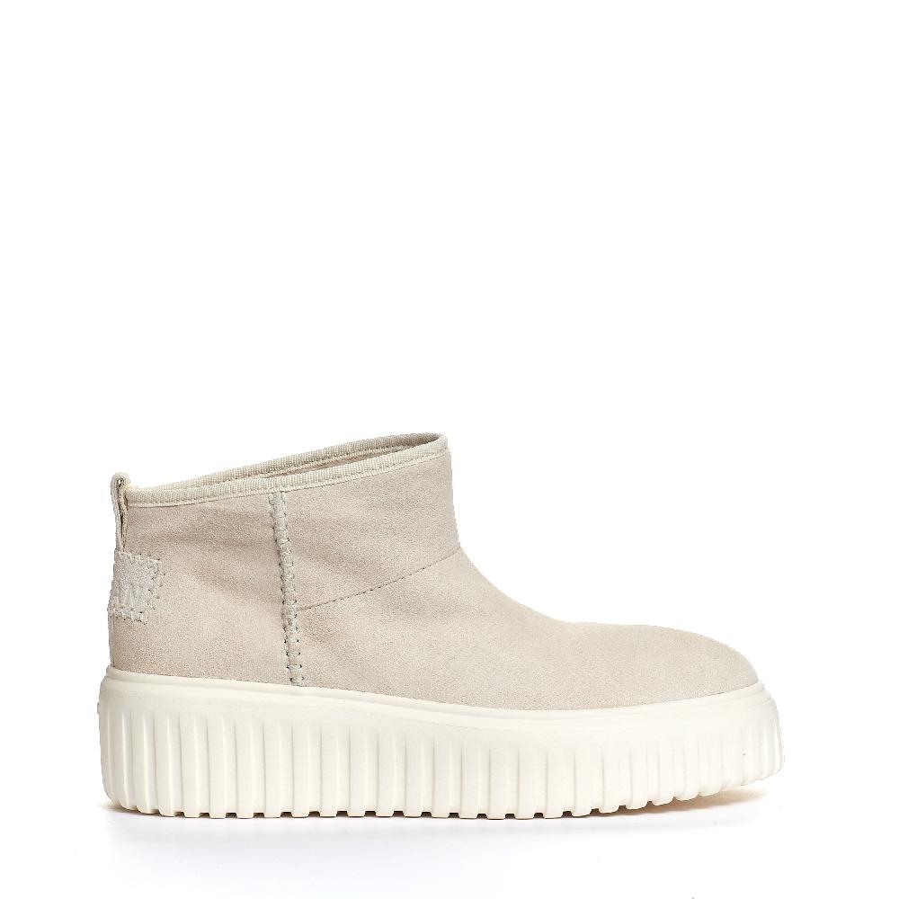 Sorelle Perego boot basso camoscio beige chiaro Saldi Di Fabbrica