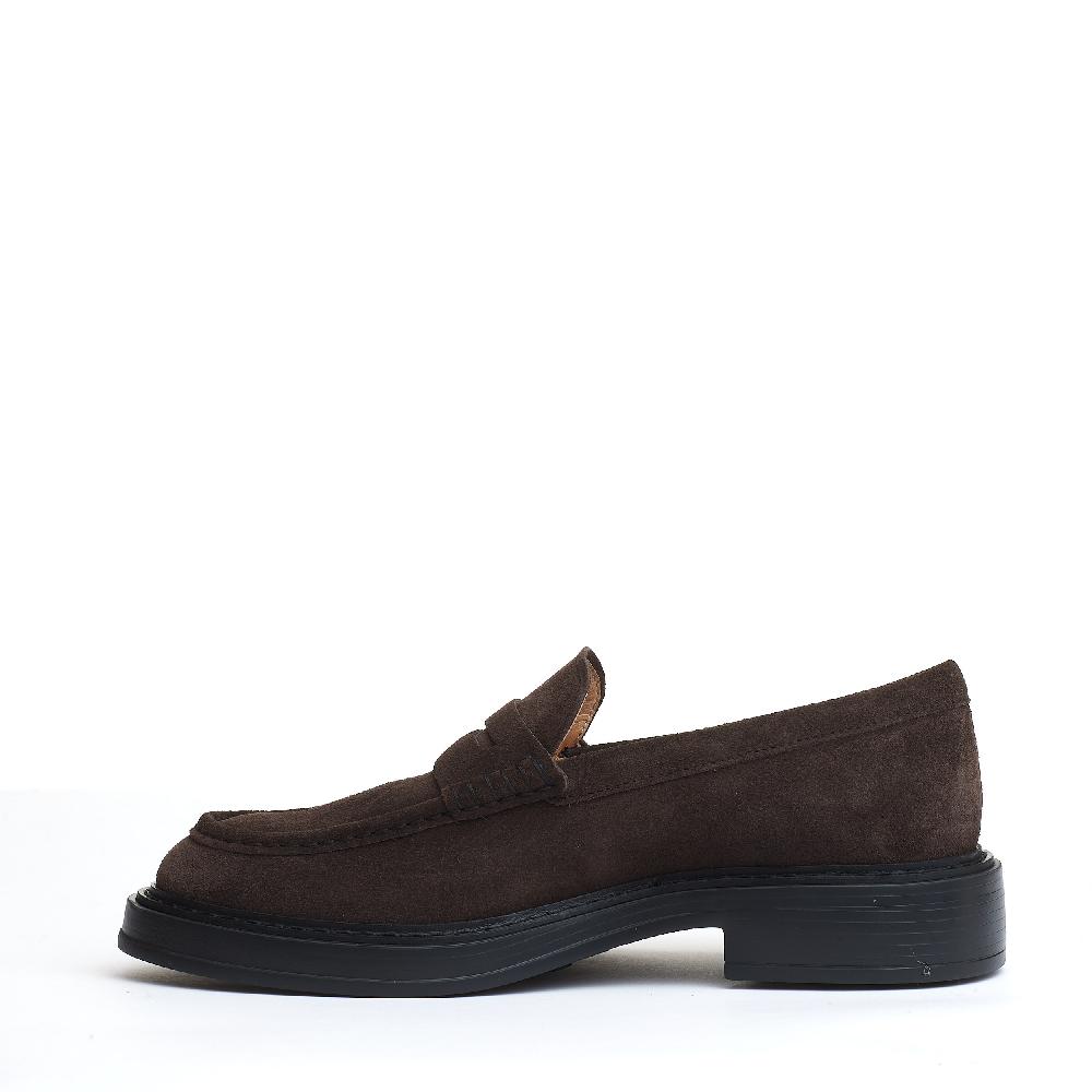 Sorelle Perego mocassino fondo grosso camoscio marrone Negozio