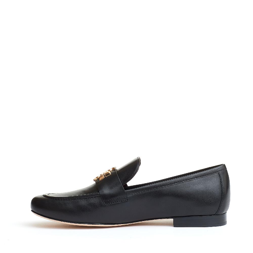 Sorelle Perego mocassino Eleanor pelle nera logo Italy