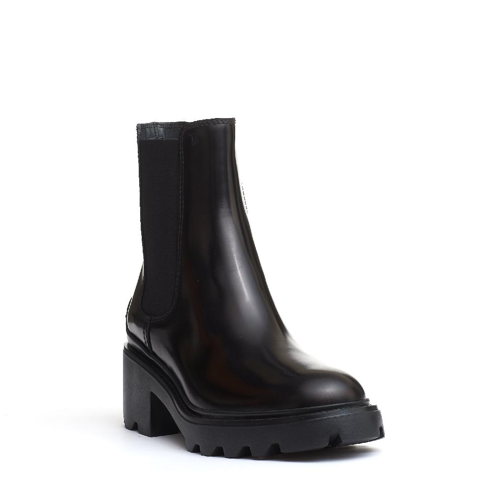 Sorelle Perego stivaletto pelle nero carroarmato 60 mm In Linea