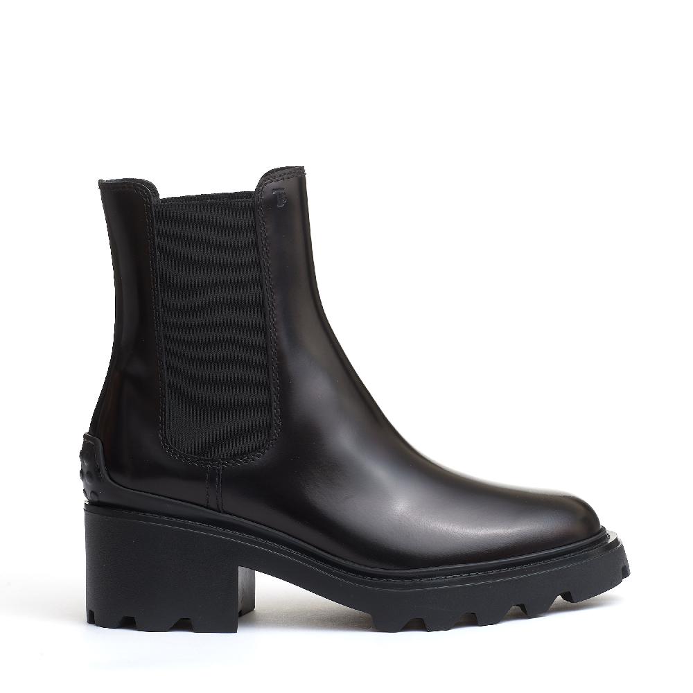 Sorelle Perego stivaletto pelle nero carroarmato 60 mm In Linea