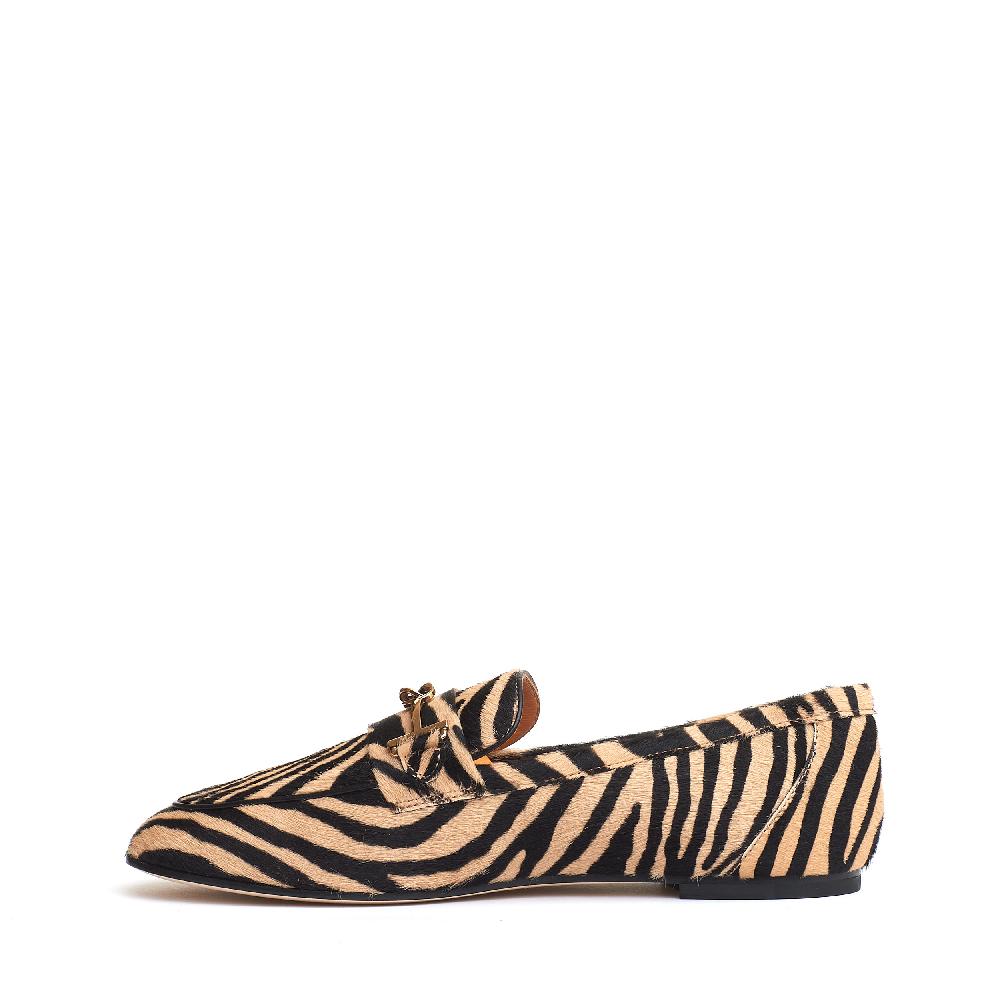 Sorelle Perego mocassino effetto cavallino beige nero Shopping Online