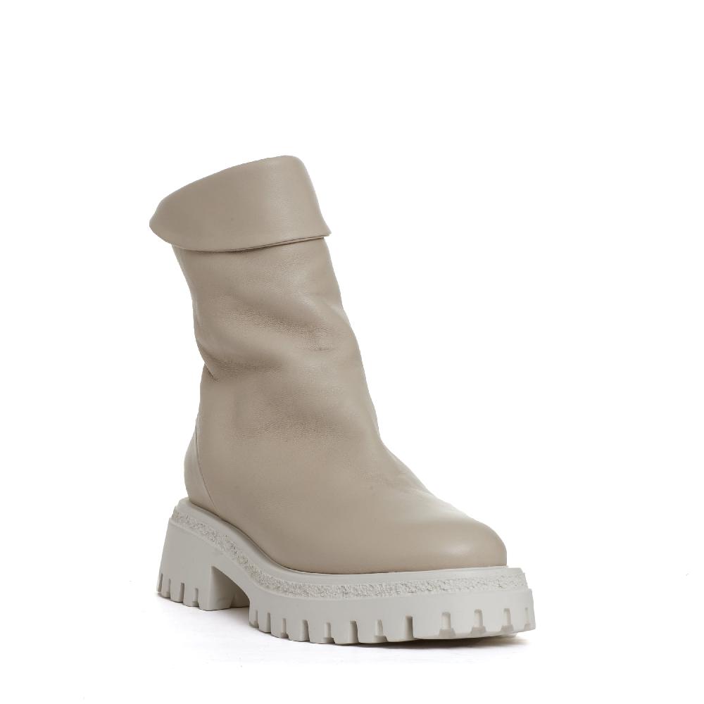 Sorelle Perego stivaletto beige cerniera dietro Affare Del Giorno