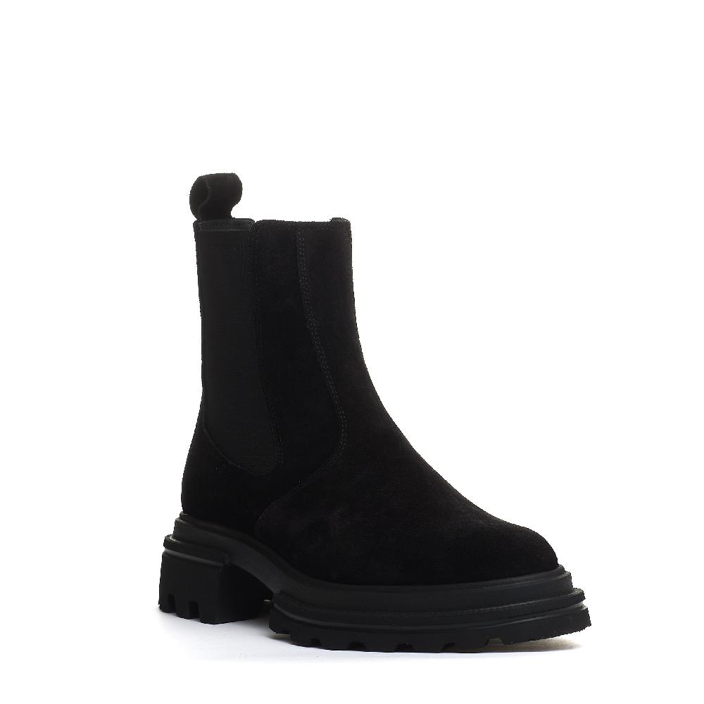 Sorelle Perego chelsea boot camoscio nero In Vendita