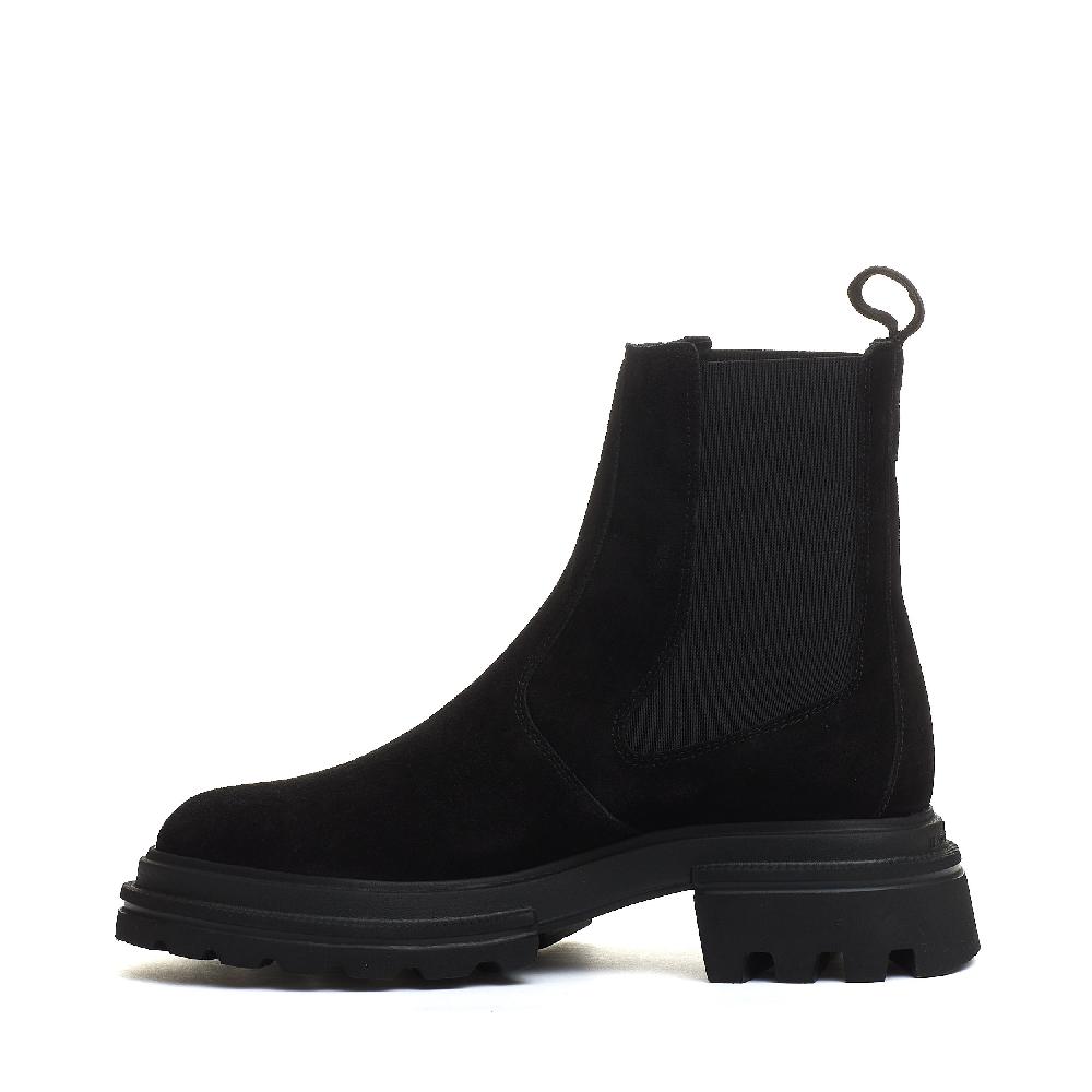 Sorelle Perego chelsea boot camoscio nero In Vendita