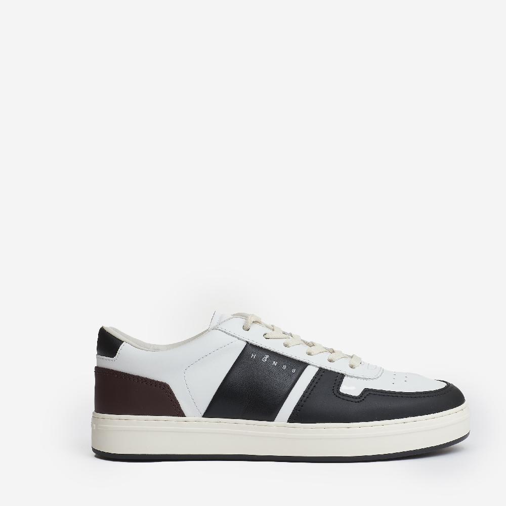 Sorelle Perego H TV sneakers pelle bianco nero Saldi Di Fabbrica