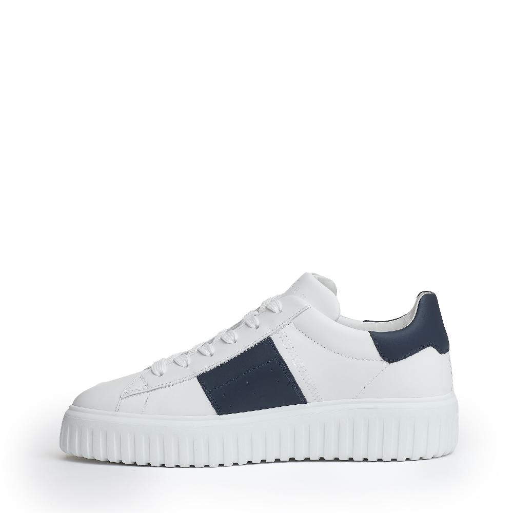 Sorelle Perego h stripe pelle bianco slash blu I Più Venduti
