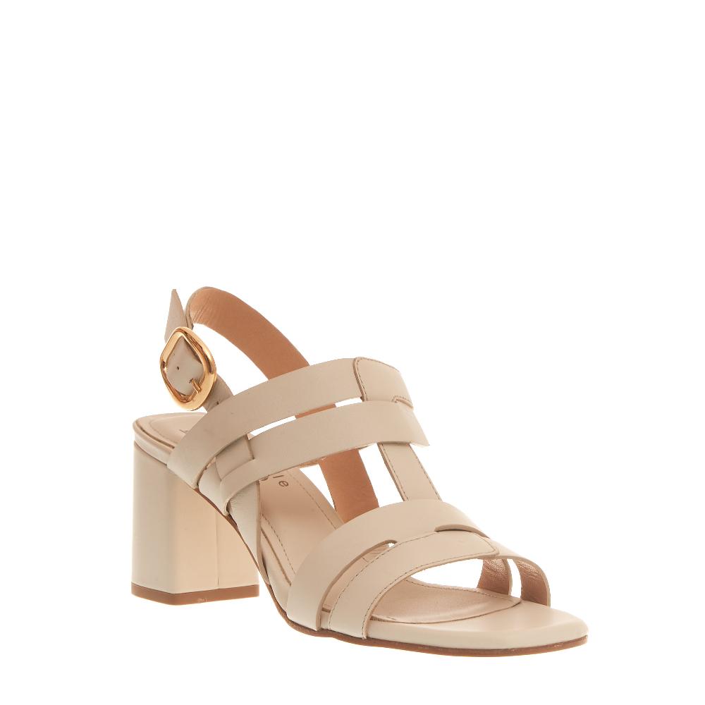Sorelle Perego sandalo tacco 70 mm latte Limitato a 3 giorni