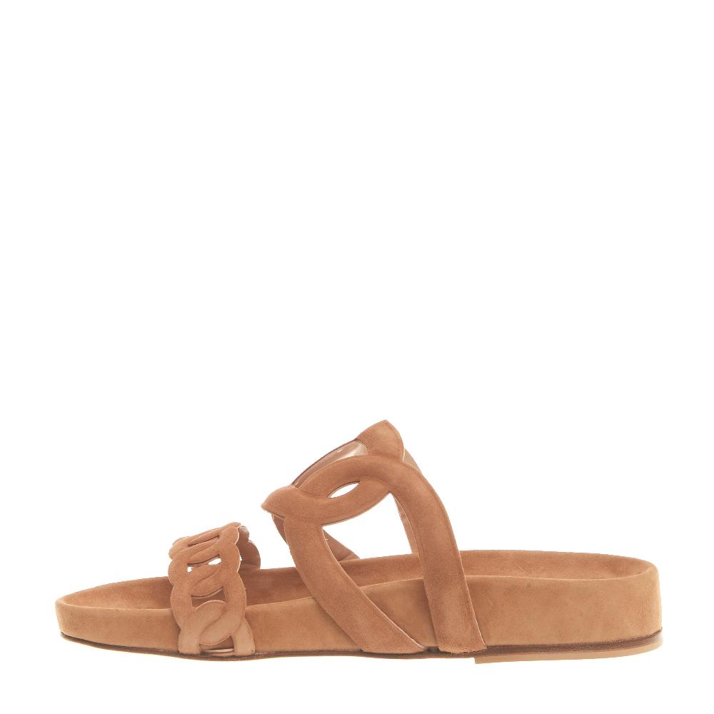 Sorelle Perego sandalo fusbet in camoscio beige Pezzi Unici