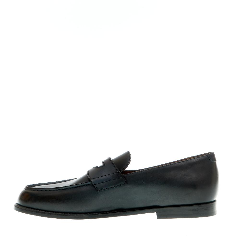 Sorelle Perego mocassino pelle blu fondo cuoio Fino Al -60%