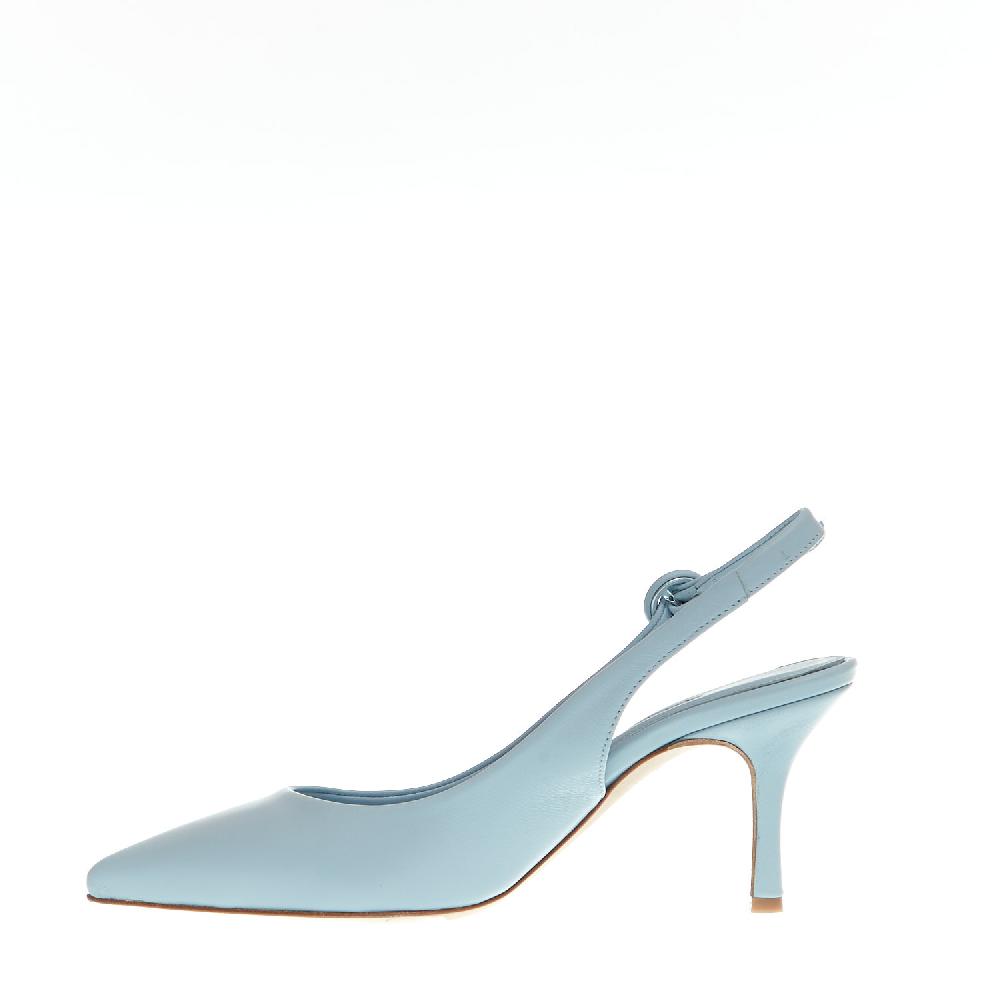 Sorelle Perego slingback pelle azzurra Economico