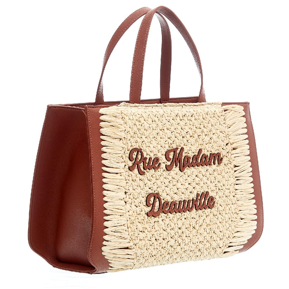 Sorelle Perego Nassau XL pelle cuoio e raffia Online