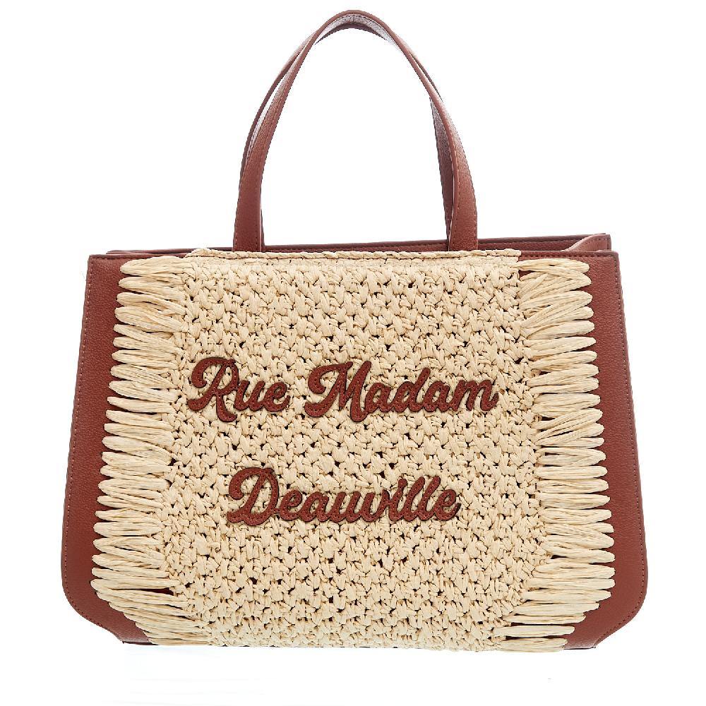 Sorelle Perego Nassau XL pelle cuoio e raffia Online