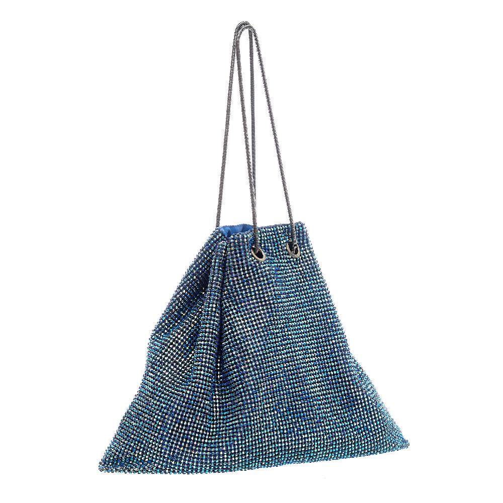Sorelle Perego borsa a sacchetto strass pavone Hotsell
