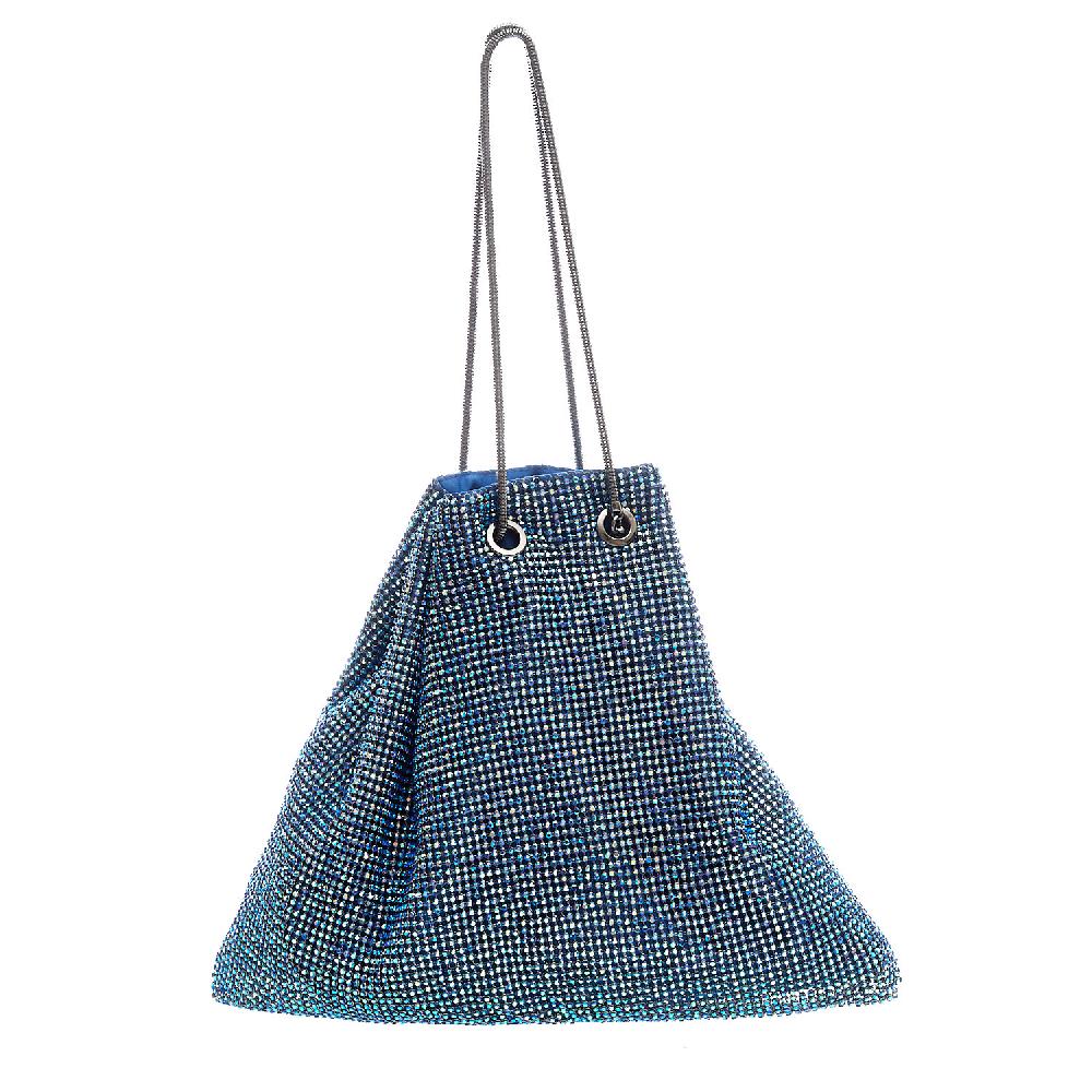 Sorelle Perego borsa a sacchetto strass pavone Hotsell