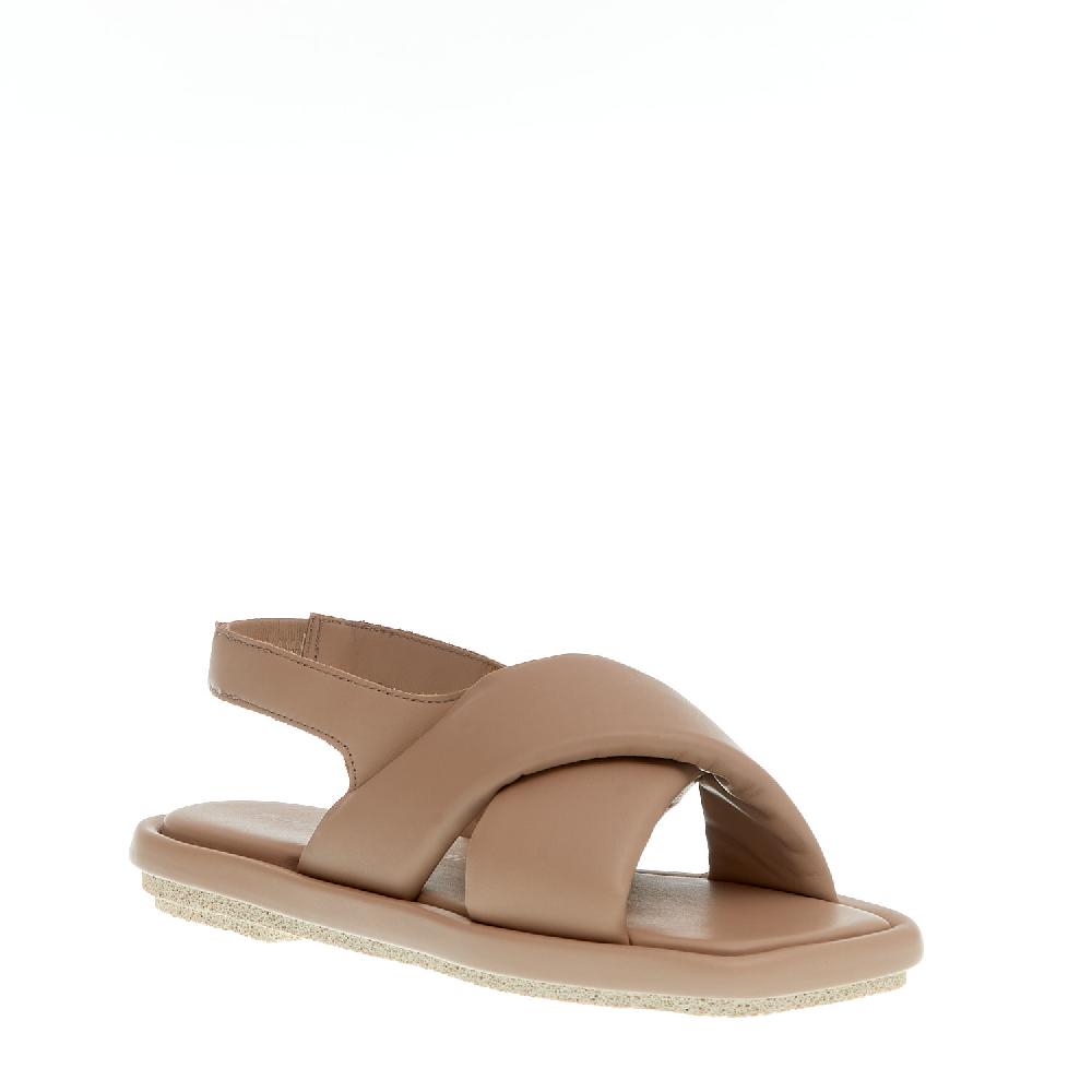 Sorelle Perego sandalo incrocio pelle nude Moda