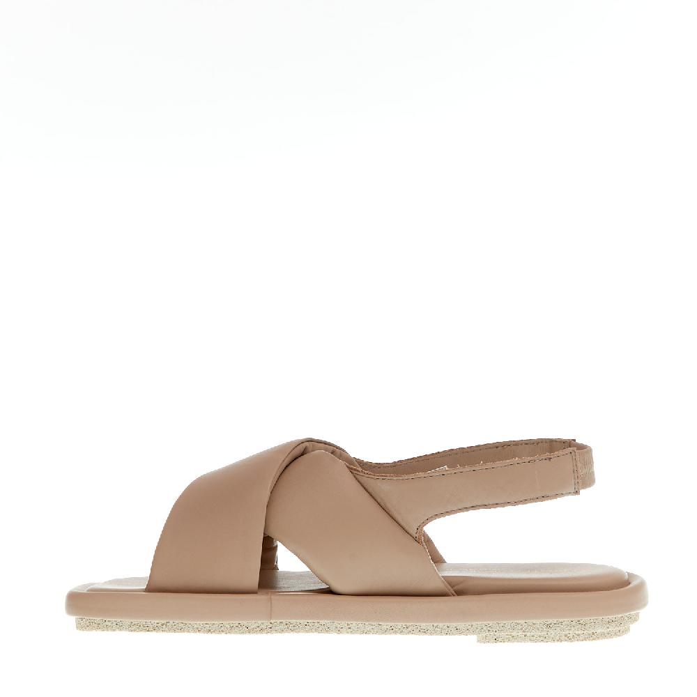 Sorelle Perego sandalo incrocio pelle nude Moda
