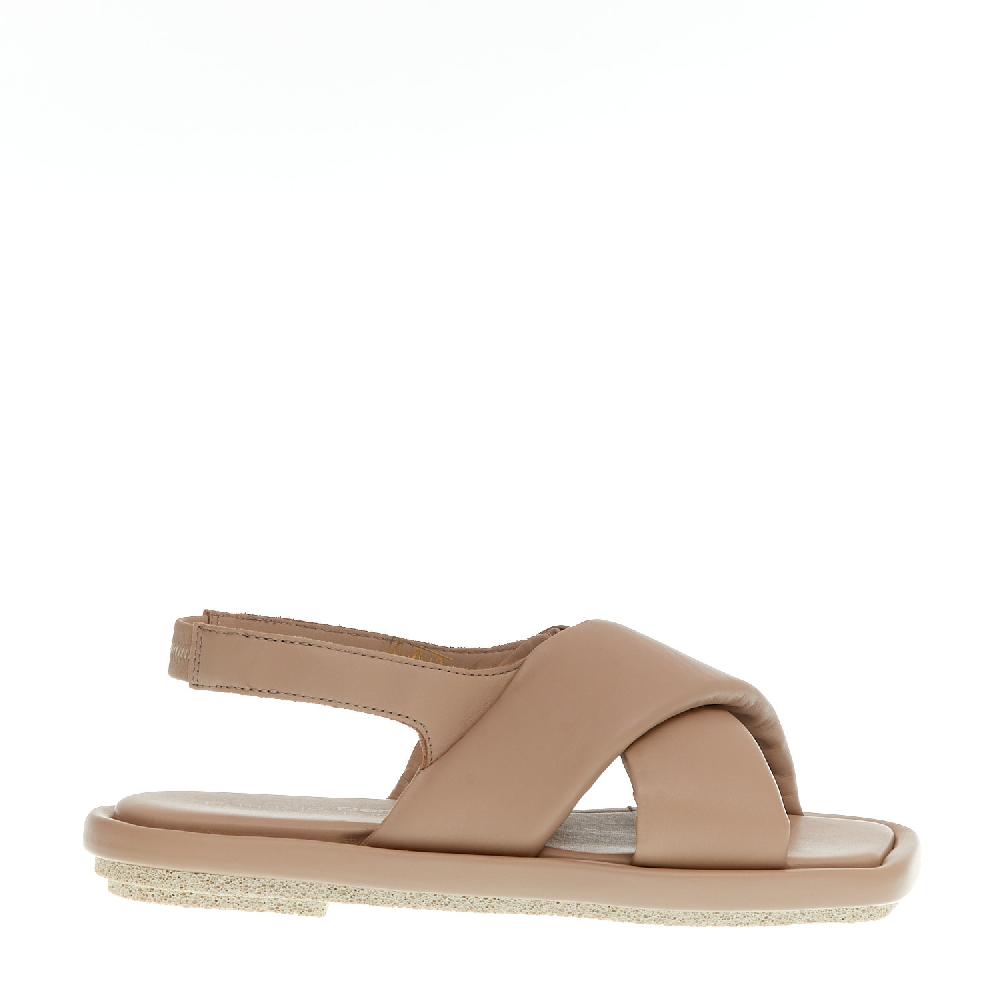 Sorelle Perego sandalo incrocio pelle nude Moda