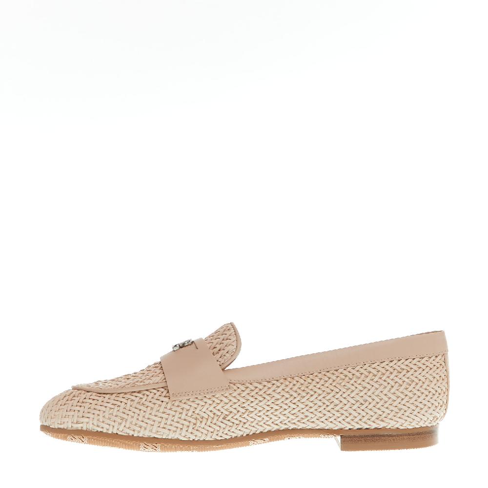 Sorelle Perego mocassino intreccio nude In Linea