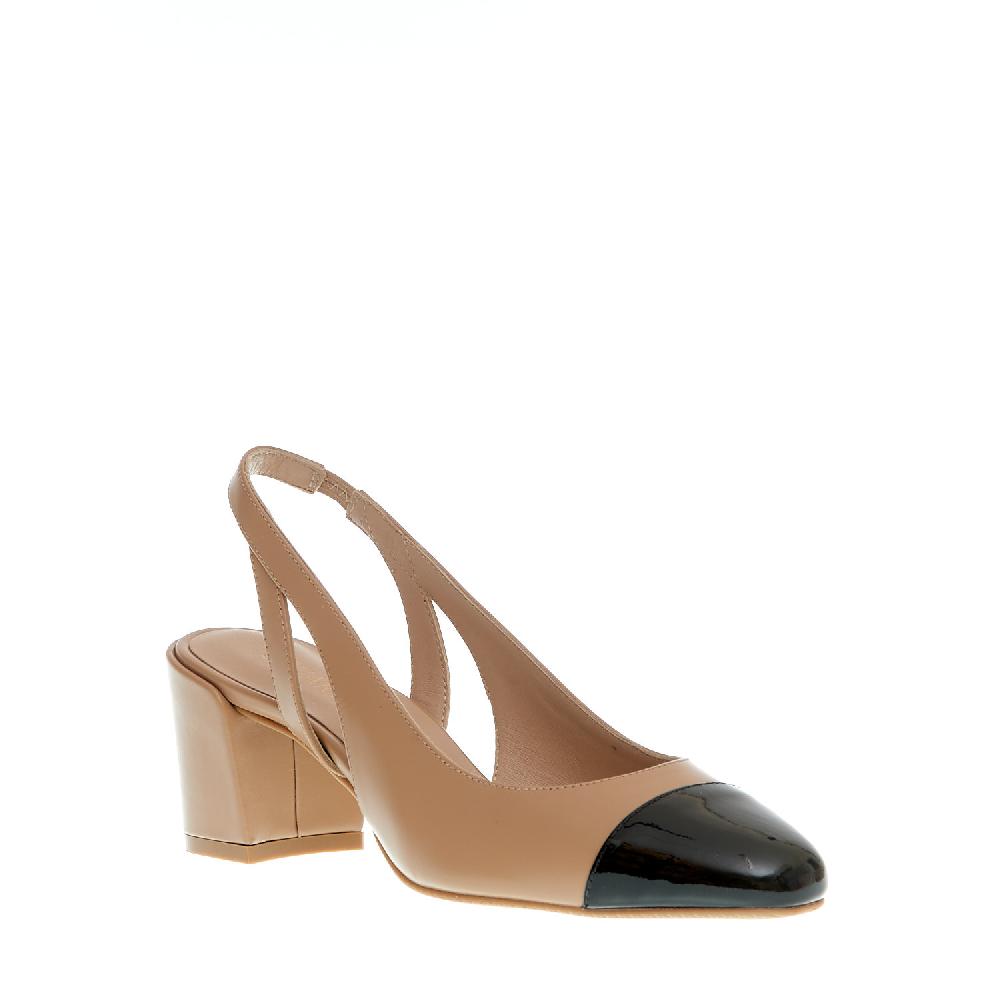 Sorelle Perego slingback beige e nera Qualità