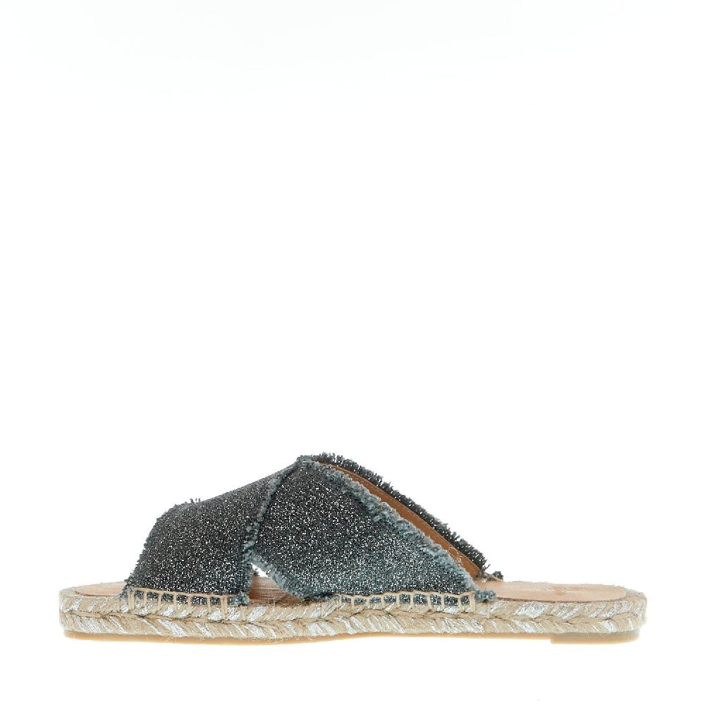 Sorelle Perego ciabatta incrocio tessuto grigio Promozione
