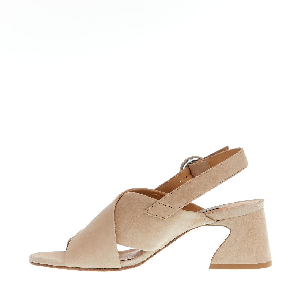Sorelle Perego sandalo incrocio camoscio beige Vendite stagionali
