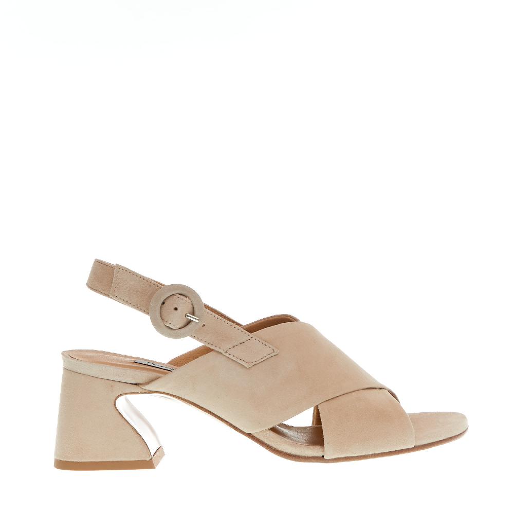 Sorelle Perego sandalo incrocio camoscio beige Vendite stagionali