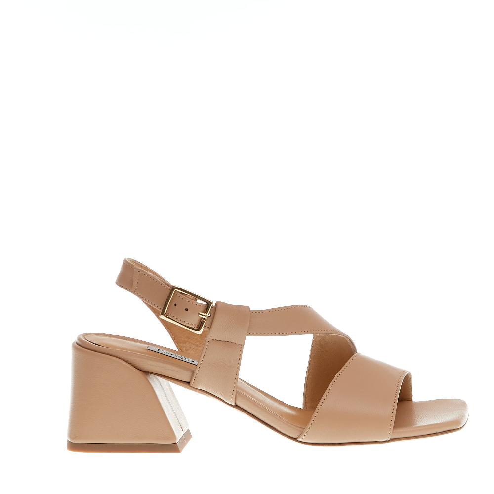 Sorelle Perego sandalo pelle beige tacco 60 Fino Al -60%