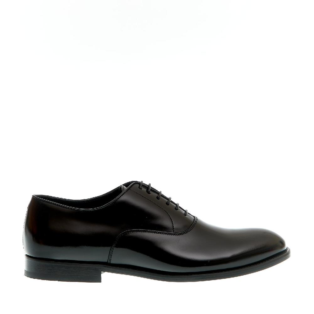 Sorelle Perego stringato nero liscio fondo cuoio Shopping Online