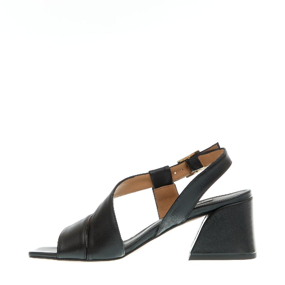 Sorelle Perego sandalo pelle nero tacco 60 Nuovi prodotti