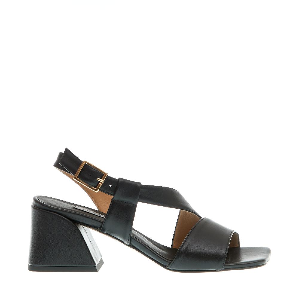 Sorelle Perego sandalo pelle nero tacco 60 Nuovi prodotti
