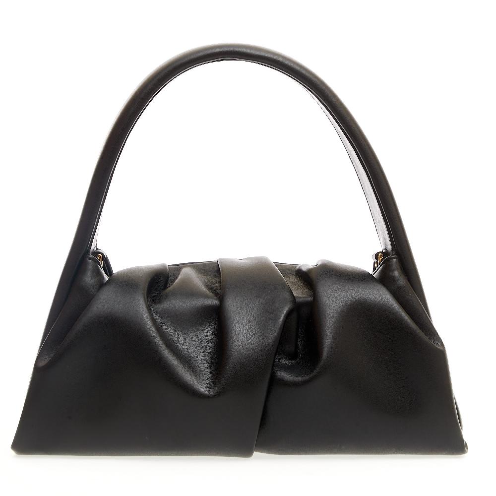 Sorelle Perego borsa arricciata nera Saldi Di Fabbrica