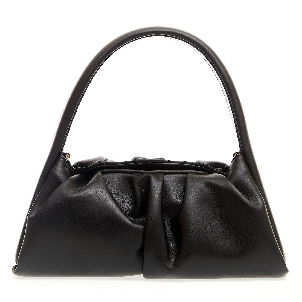 Sorelle Perego borsa arricciata nera Saldi Di Fabbrica