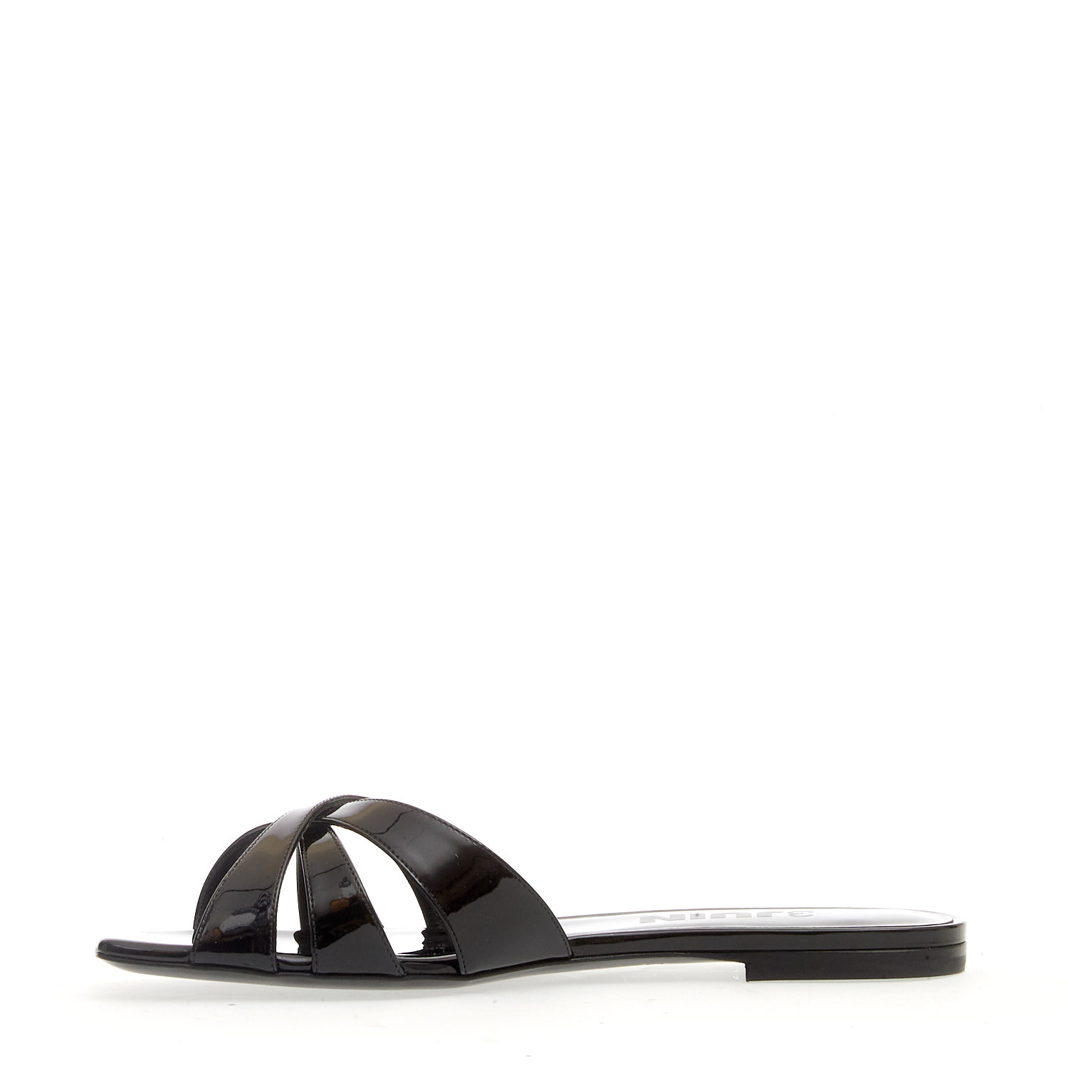 Sorelle Perego ciabatta bassa vernice nera Vendite Flash