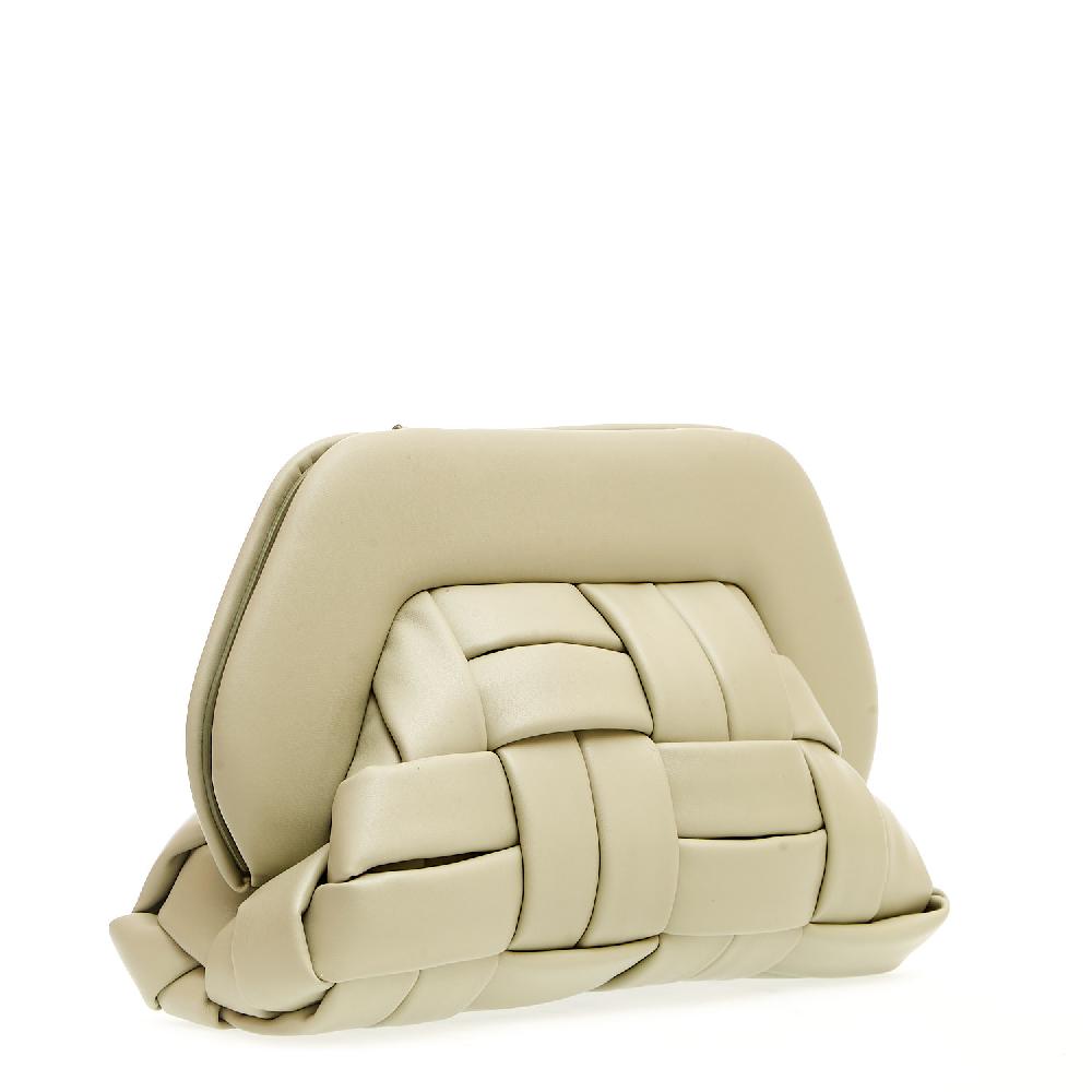 Sorelle Perego Clutch design intrecciato muschio Nuova
