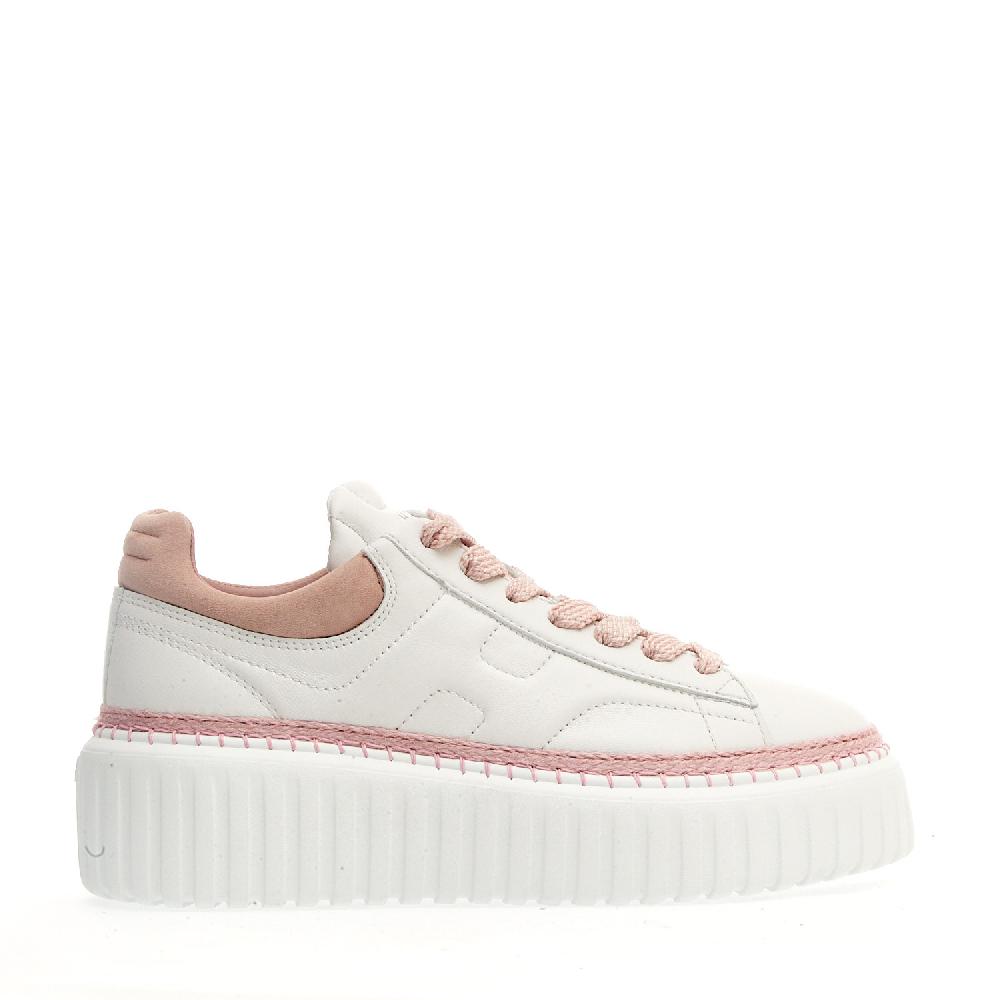 Sorelle Perego h stripe bianca e rosa Italia