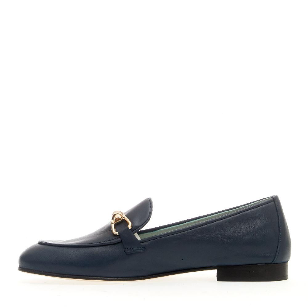 Sorelle Perego mocassino pelle blu morsetto Acquista Ora